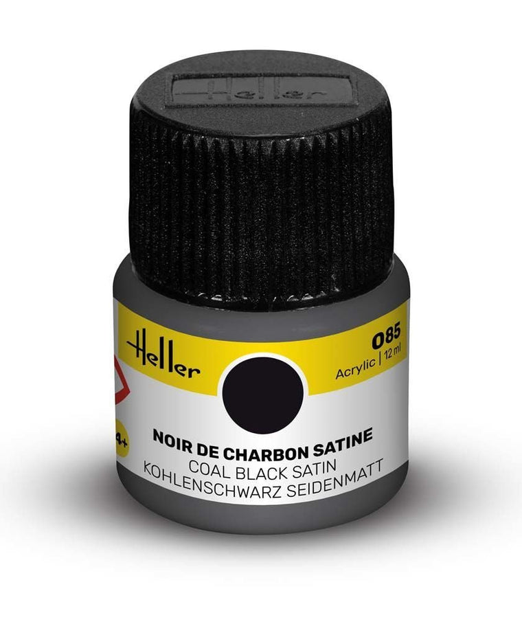 Acrylic Colour 085 Coal Black Satin