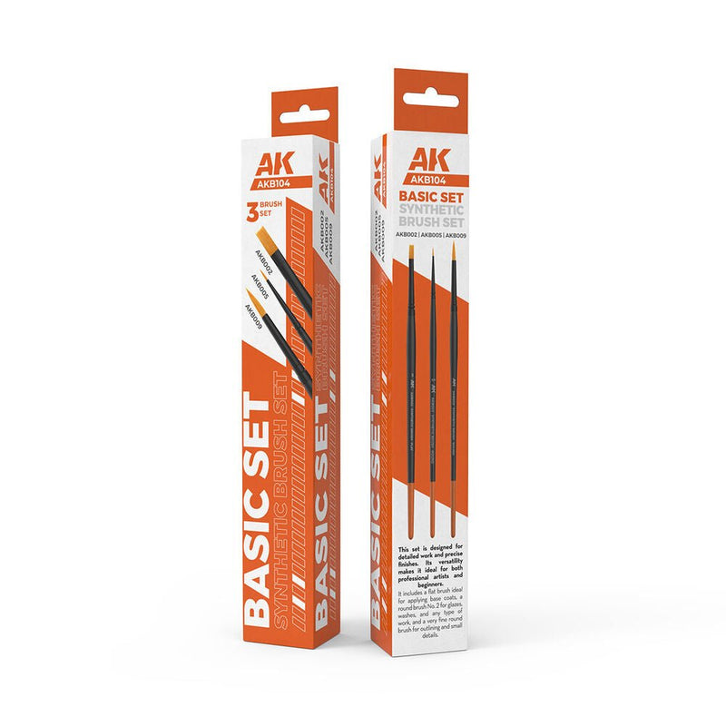 BASIC BRUSHES SET (3 Pinsel) - Zubehör - AK Interactive - AKB104