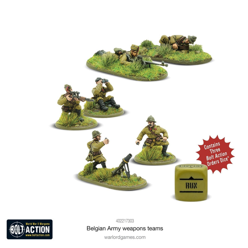 Belgian Army Weapons Teams - Infanterie - Warlord Games - 402217303