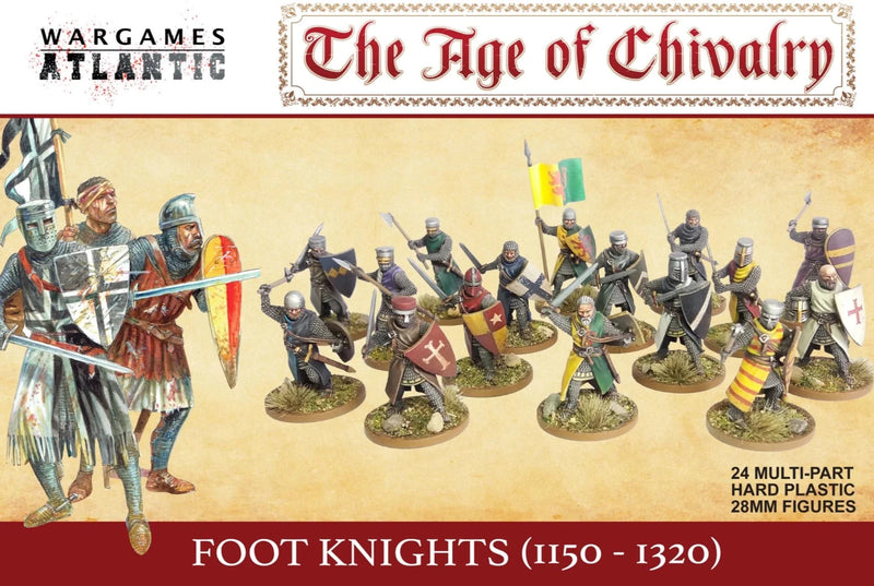 Foot Knights (1150 - 1320) - Infanterie - Wargames Atlantic - WAAAC001