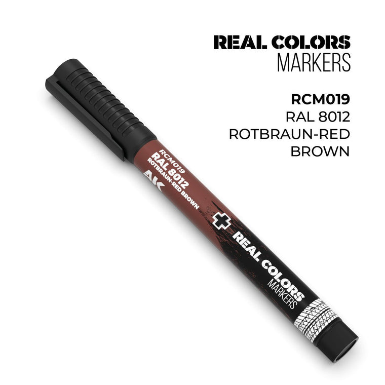 RAL 8012 Rotbraun (Red Brown) - Real Colors Marker (18 ml)