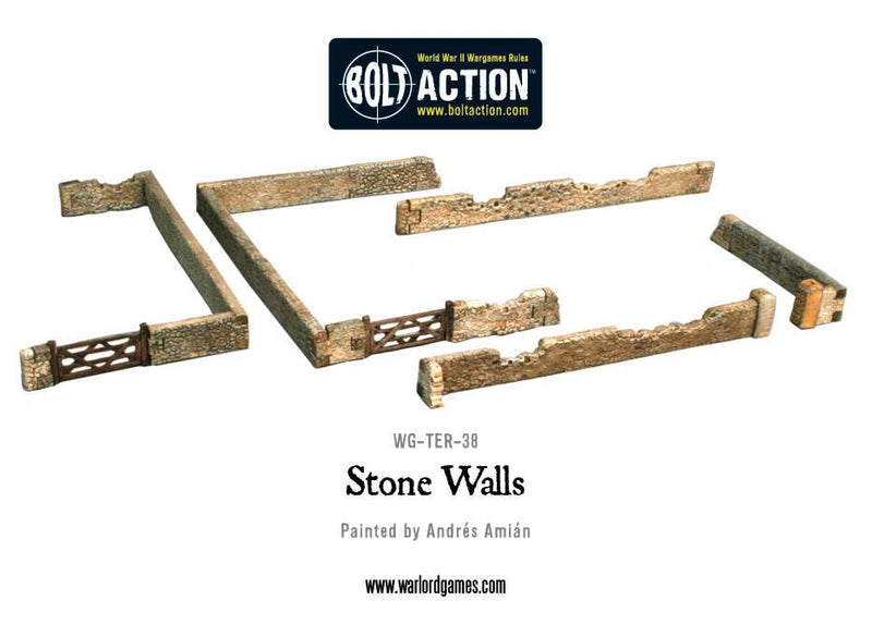 Stone Walls Plastic Boxed Set - Gelände - Italeri - WG-TER-38
