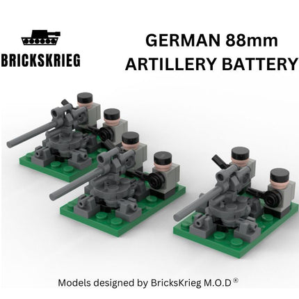 German 88mm Artillery Battery - Brickskrieg - 88M-GE-03