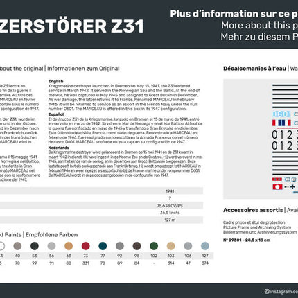 STARTER KIT Twin Set Marceau + Zerstörer Z31