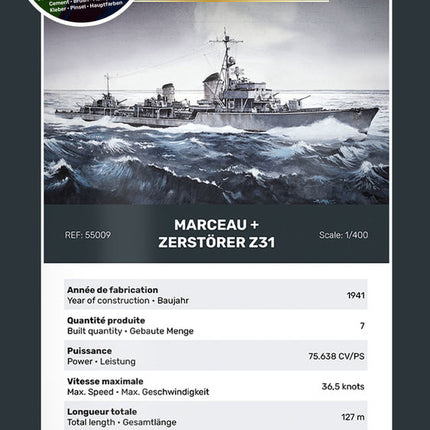 STARTER KIT Twin Set Marceau + Zerstörer Z31