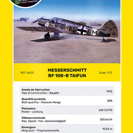 STARTER KIT Messerschmitt Bf 108 B Taifun