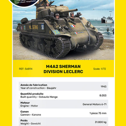 STARTER KIT M4A2 Sherman "Division Leclerc"
