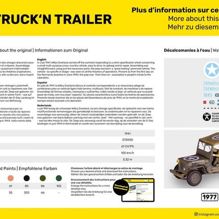 STARTER KIT US 1/4 Ton Truck 'n Trailer