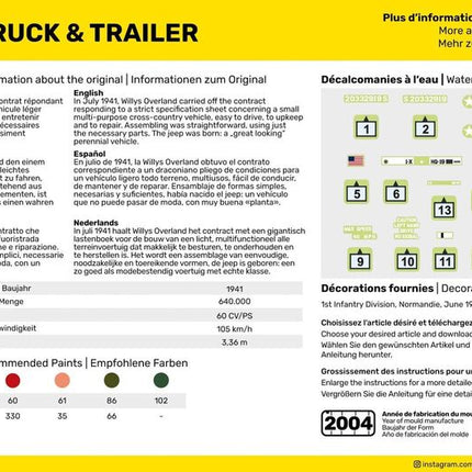 US 1/4 Ton Truck & Trailer