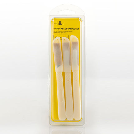Disposable scalpel set (3 pieces)