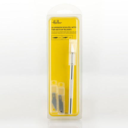 Aluminium scalpel with fine-pointed blade