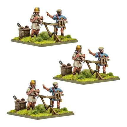 Hellenistic Greek light artillery bolt thrower battery