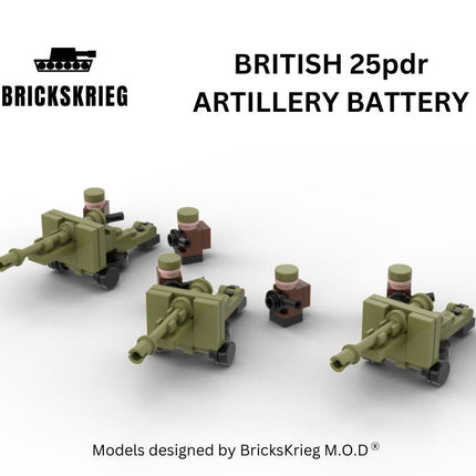 British 25pdr Artillery Battery - Brickskrieg - 25P-BR-03
