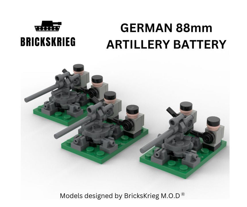 German 88mm Artillery Box Set - Brickskrieg - BS-GMA-01 (2)
