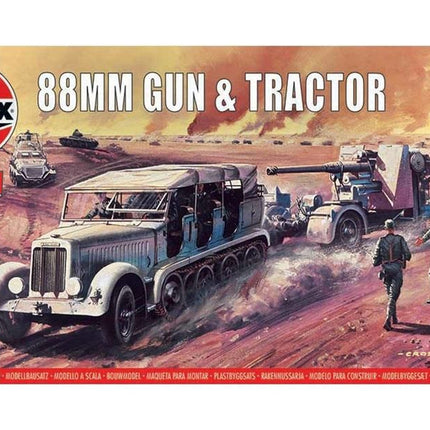88mm Flak Gun & Tractor, Vintage Classics