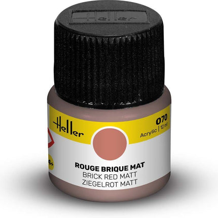 Acrylic Colour 070 Brick Red Matt
