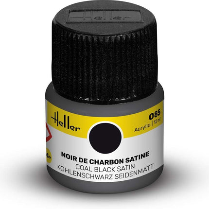 Acrylic Colour 085 Coal Black Satin