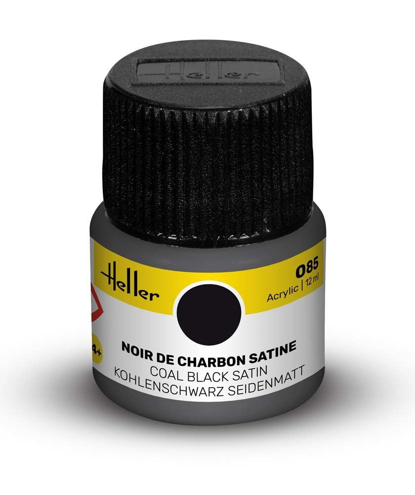 Acrylic Colour 085 Coal Black Satin