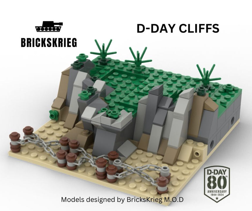 D-Day Beach Cliffs - Brickskrieg - SCE-DD-03