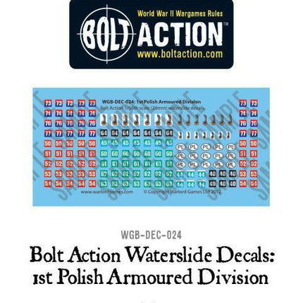 1st Polish Armoured Division Nassschiebebilder