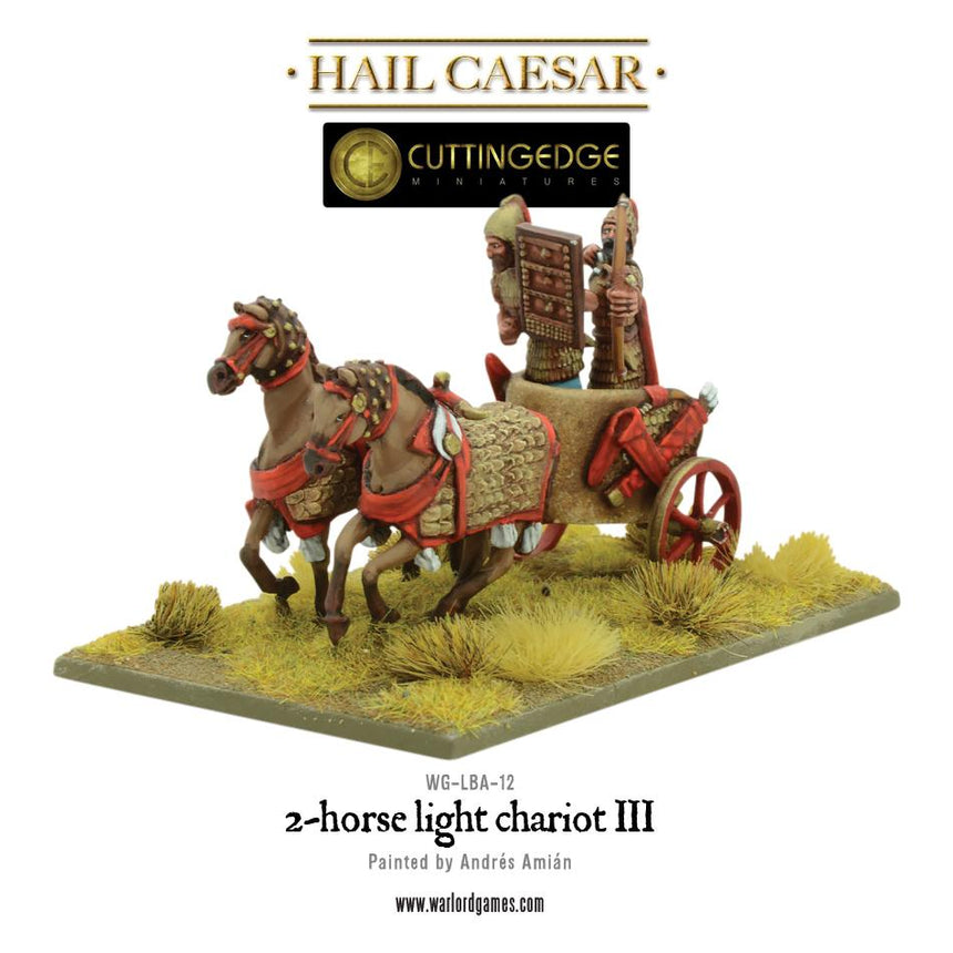 2 - horse Light Chariot III - Kavallerie - Warlord Games - WG-LBA-12