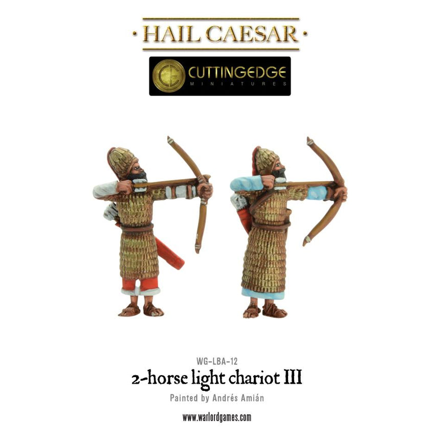2 - horse Light Chariot III - Kavallerie - Warlord Games - WG-LBA-12