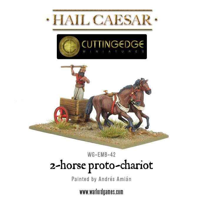 2 - Horse Proto - Chariot - Kavallerie - Warlord Games - WG-EMB-42