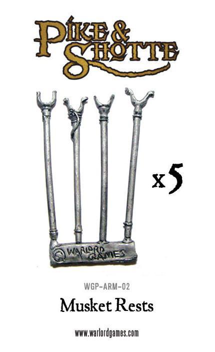 20 Musket Rests - Musketen-Auflagegabeln (Metall)
