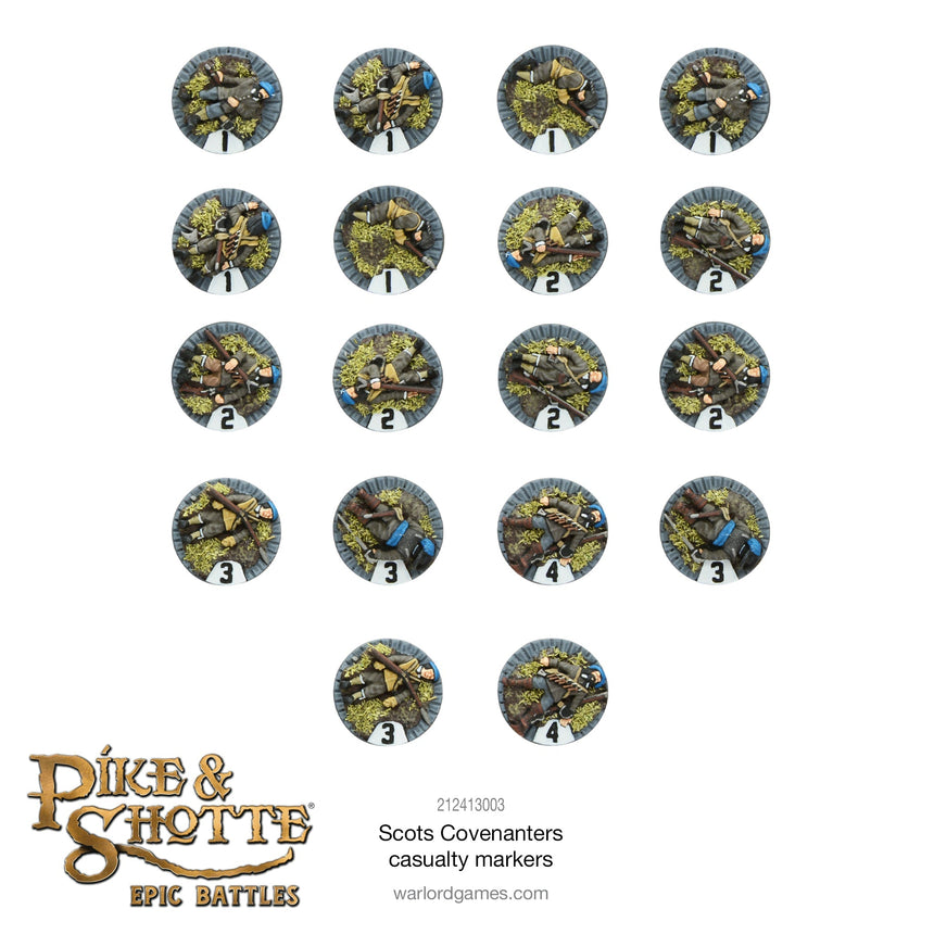 Scots Covenanters Casualty Markers