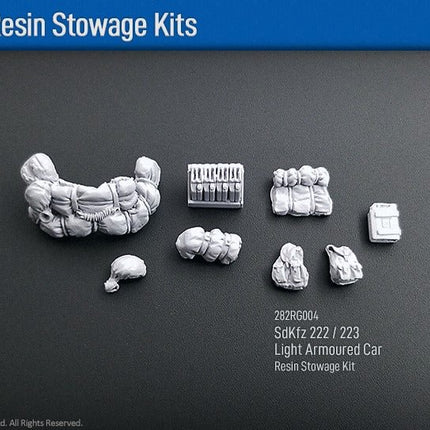 222/223 Armoured Car Stowage Kit - Resin
