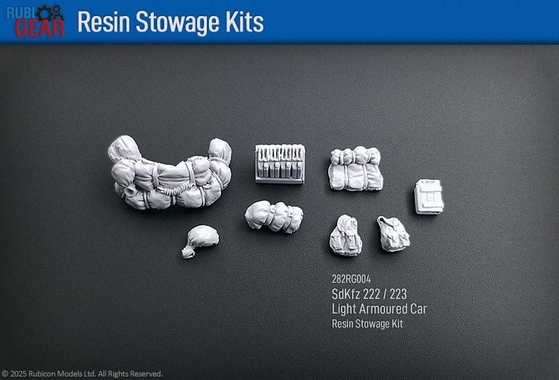 222/223 Armoured Car Stowage Kit - Resin