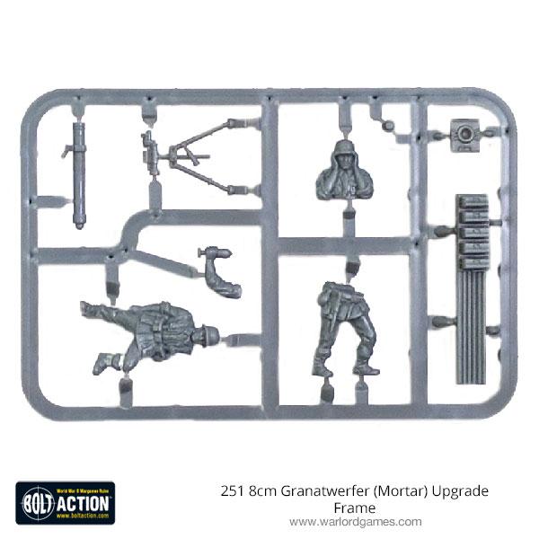 251 8cm Granatwerfer (Mortar) Upgrade Sprue