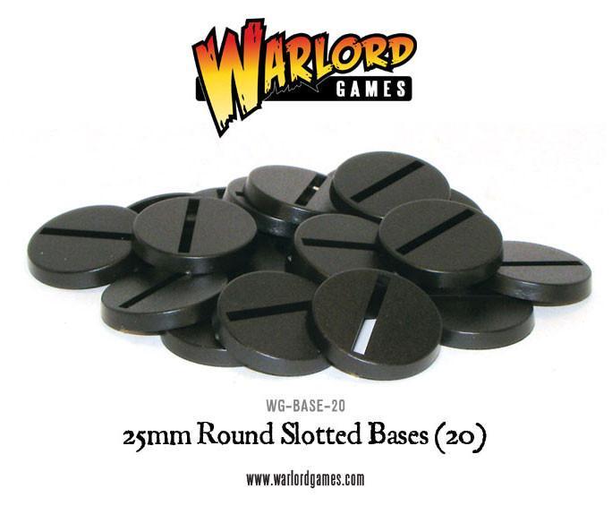 25mm Bases rund, geschlitzt (20 Stück)