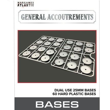 Wargames Atlantic 25mm Dual Use Bases (60 Stück)