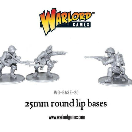 25mm round lip bases sprue