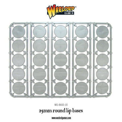 25mm round lip bases sprue