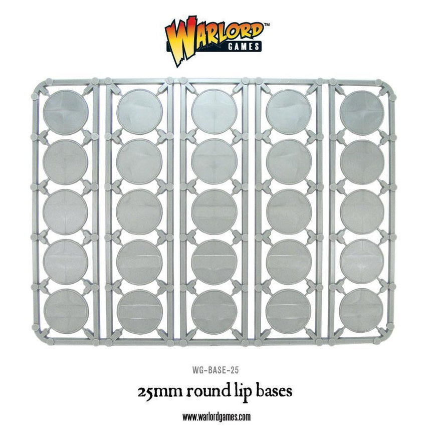 25mm round lip bases sprue