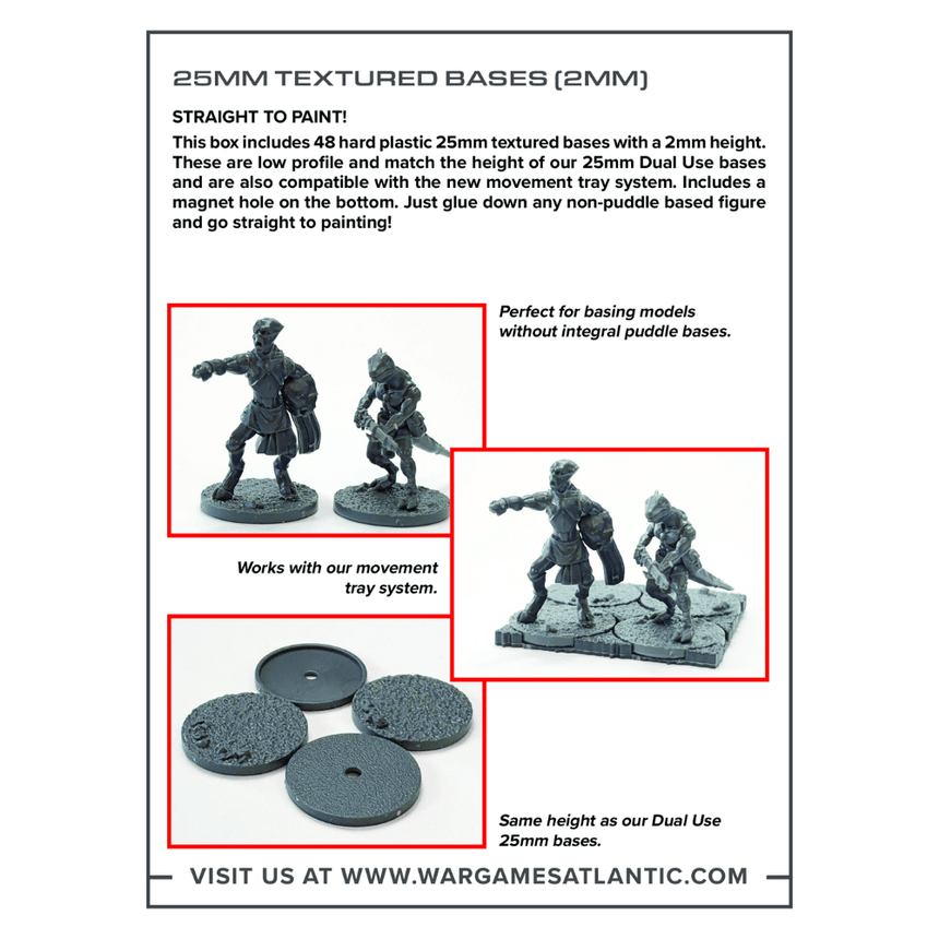 25MM Texture Bases (2MM) - Wargames Atlantic - WAAGA016 (2)