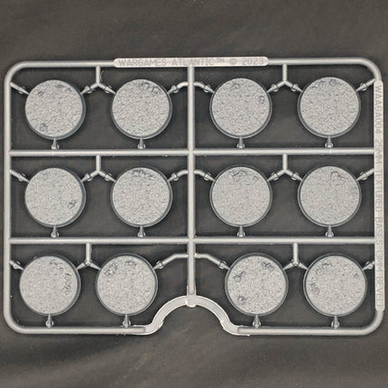 25mm Textured Bases (3mm Bevel) - 48 texturierte Hartplastik-Bases