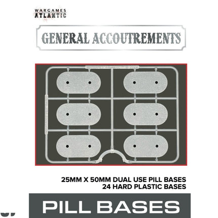25mm x 50mm Pill Dual Use Bases