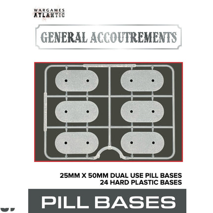 25mm x 50mm Pill Dual Use Bases