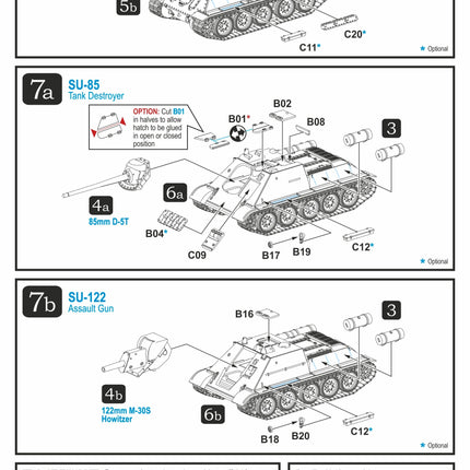 280034 - SU-85 / SU-122 SPG