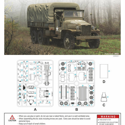 280037 - US CCKW 353 2½ ton 6x6 Truck (GMC)