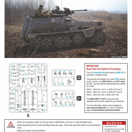 280045 - SdKfz 250/251 Expansion Set- SdKfz 250/11 & 251/7 sPzB 41 AT Rifle