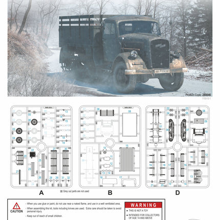 280046 - SdKfz 3a Maultier 2 ton Half-Track Cargo Truck