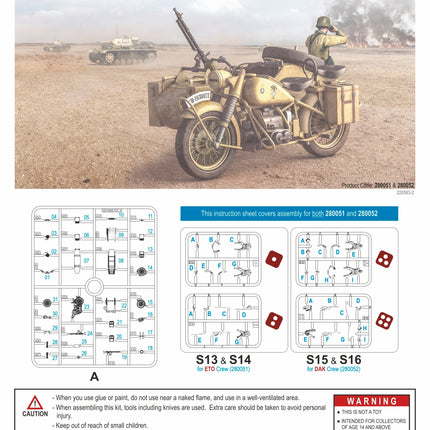 280051 - German Motorcycle R75 with Sidecar (ETO)