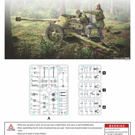 280059 - Pak 40 AT Gun with Crew