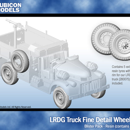 LRDG Truck Fine Detail Wheel Set