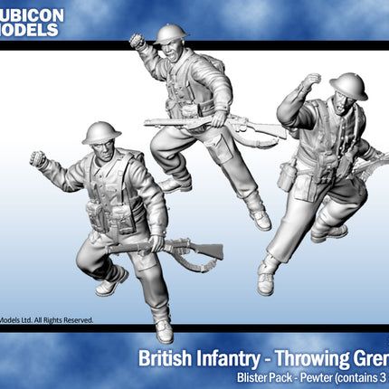 British Infantry Throwing Grenades