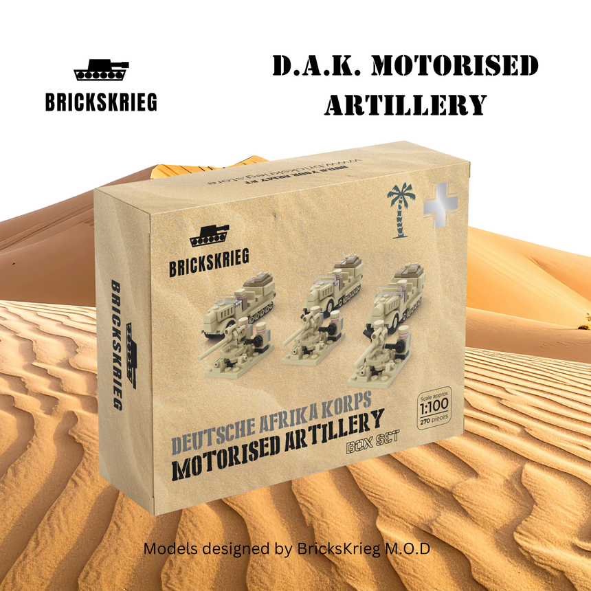 D.A.K. German Motorised Artillery - Brickskrieg - BS-DAKMA-01